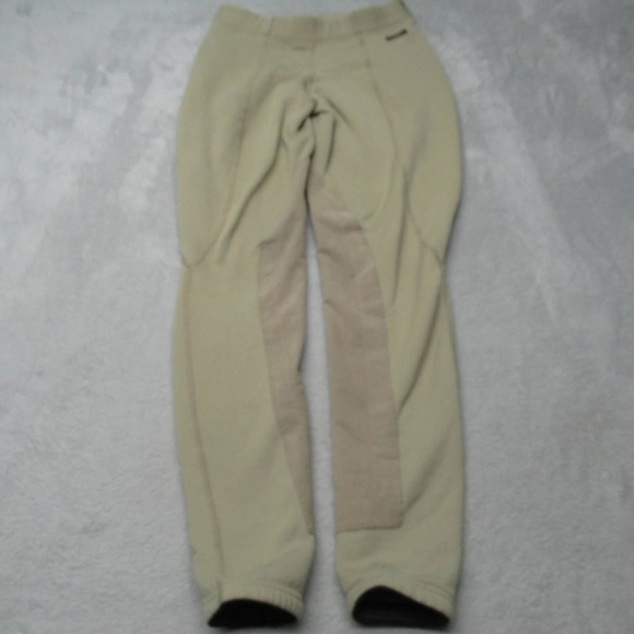 Kerrits Equestrian Pants Beige Women‎ 27x28 Horse Riding Pull On Fleece Line NWD - Picture 1 of 16